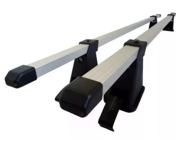 Barras Porta Equipaje Parrilla Auto Techo Universal Gris-0