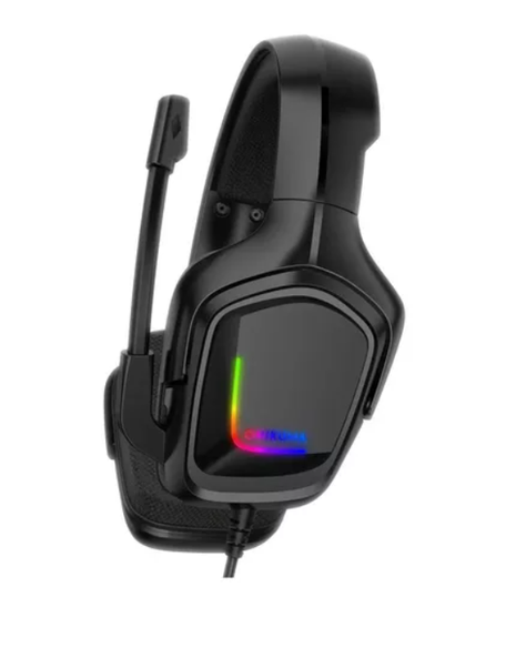 Audífonos gamer Onikuma K20 negro con luz rgb LED-1