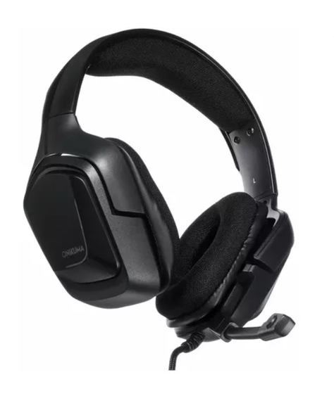 Audífonos gamer Onikuma K20 negro con luz rgb LED-2
