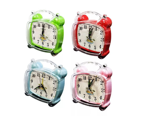 Reloj Despertador Dormitorio Casa Colores Alarma Programada-5
