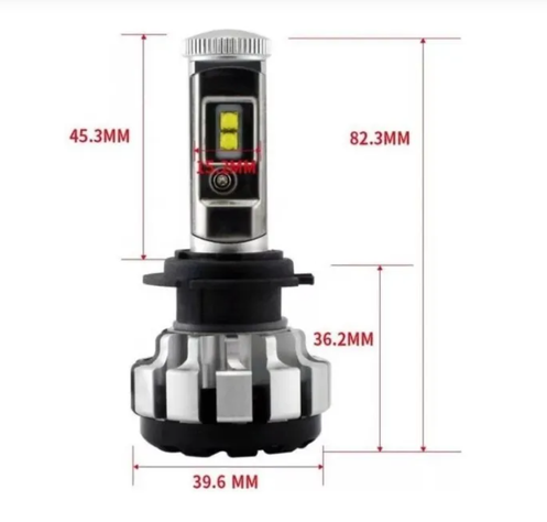 Par Kit Ampolletas Turbo Led H1 T1s Chip Canbus-3