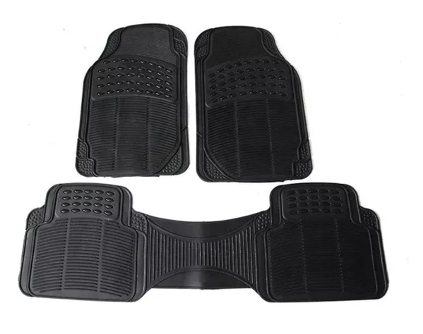 Alfombra Piso De Goma Auto Universal 3 Piezas Camello-0