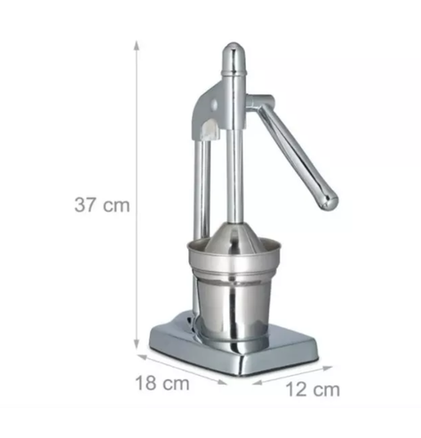 Exprimidor Saca Jugo Manual Metálico Aluminio Naranja-1