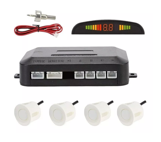 Sensores De Retroceso Distancia Alarma Sonido Visual Sistema-0