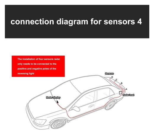 Sensores De Retroceso Distancia Alarma Sonido Visual Sistema-1