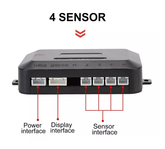 Sensores De Retroceso Distancia Alarma Sonido Visual Sistema-2