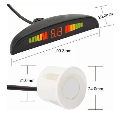 Sensores De Retroceso Distancia Alarma Sonido Visual Sistema-4