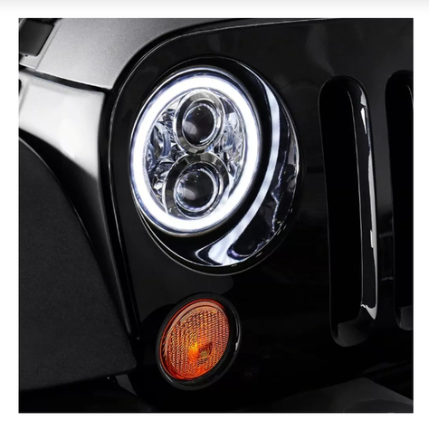 X2 Foco Faro Luz Neblinero H4 Led 75w Ojo Angel Caminoneta-5