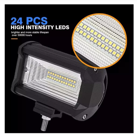 Barra Focos Neblineros Led 72w Expansion Auto Moto Camiones-4