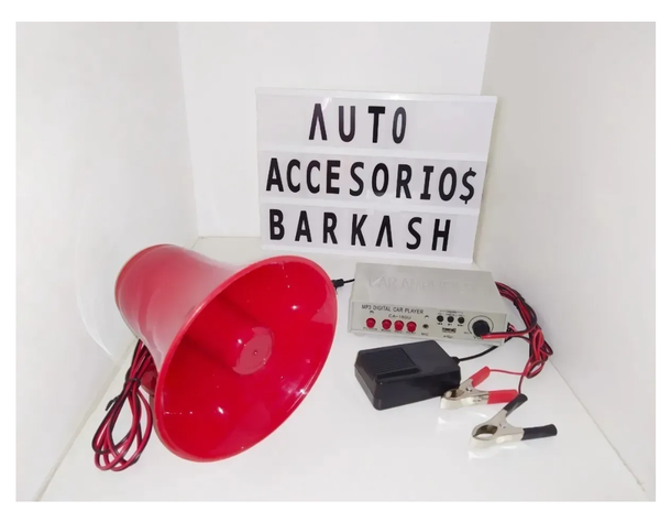 Reproductor Megafono Mp3 Usb Graba Voz Publicidad Rodante-3