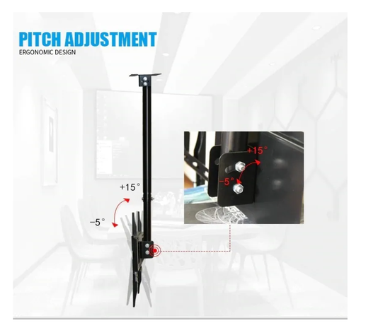 Soporte Tv Led Lcd Techo Pared Ajustable Base 26 A 55-3