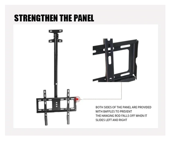 Soporte Tv Led Lcd Techo Pared Ajustable Base 26 A 55-4
