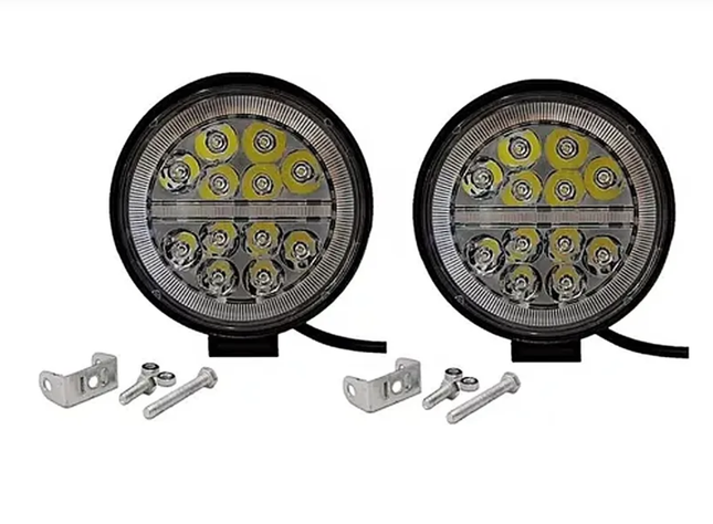 Pack 2 Luces Foco Neblinero Led 141w Bicolor Auto Moto 47led-0