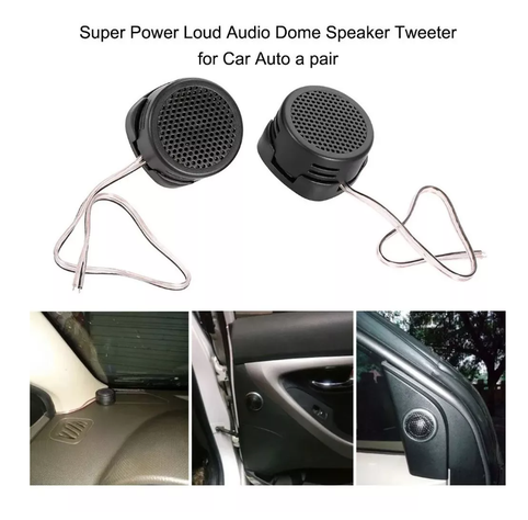 Kit Par Tweeter Optimizador Sonido 600w Automóvil Moto Casa 2-1