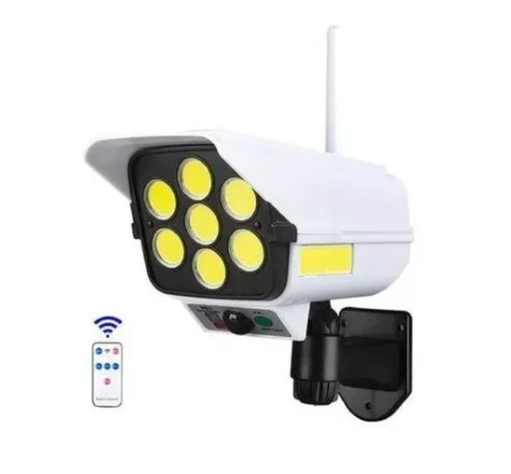 Pack X3 Foco Solar 180w Led Camara Falsa-1