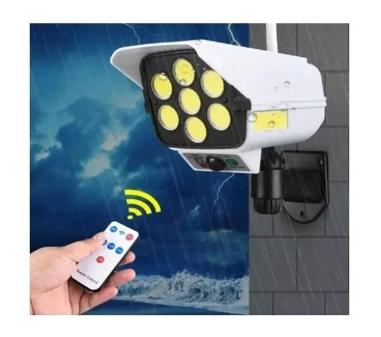 Pack X3 Foco Solar 180w Led Camara Falsa-5
