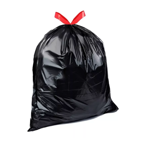 Bolsas De Basura Con Cordón Súper Fuerte Grosor 50x60cmx30u-0