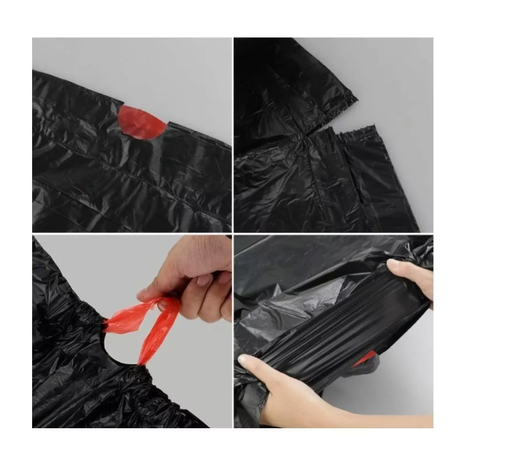 Bolsas De Basura Con Cordón Súper Fuerte Grosor 50x60cmx30u-2