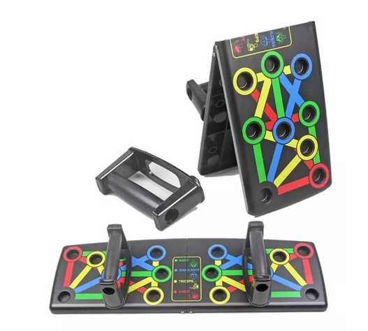 Soporte Push Up Board Sistema Multifuncional Pecho Espalda-0