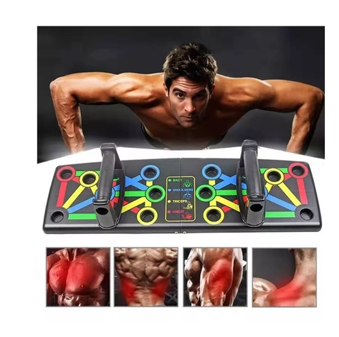 Soporte Push Up Board Sistema Multifuncional Pecho Espalda-3