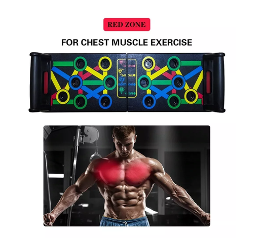 Soporte Push Up Board Sistema Multifuncional Pecho Espalda-5
