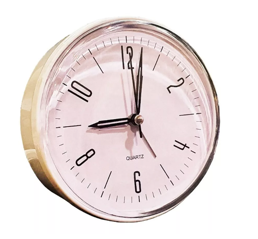 Reloj Despertador Redondo Dormitorio 12x5cm Colores Alarma-0