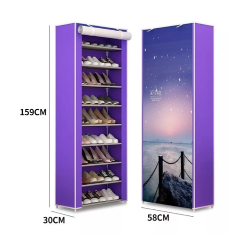 Zapatero Organizador Funda Zapatos 9 Pisos 30 Pares Baño-5