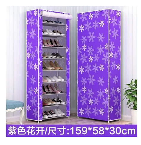 Zapatero Organizador Funda Zapatos 9 Pisos 30 Pares Baño-7