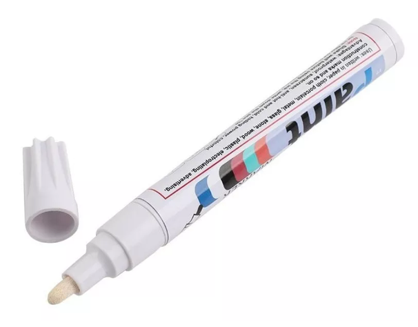 Lapiz Marcador Pinta Neumáticos Blanco Auto Tunnig Renovador-5