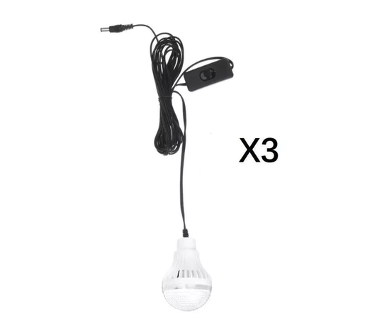 Kit Solar Emergencia Camping 220v Ampolletas 36hrs / Gd-8-1