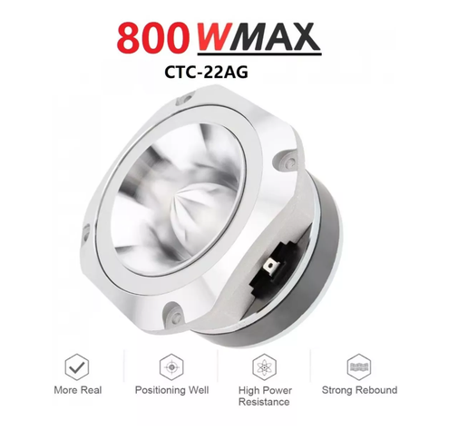Tweeter Optimizador Sonido Aluminio 800w Max 10cm 4 Ohms-1
