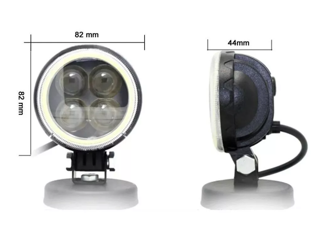 X1 Foco Led Neblinero Ojo Angel Estroboscopico Moto Auto 12w-2
