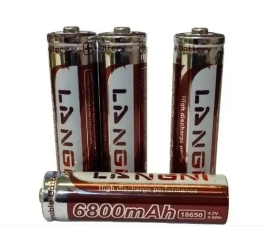 Baterias 18650 Recargables 4.2v 6800mah Para Linterna Led-0