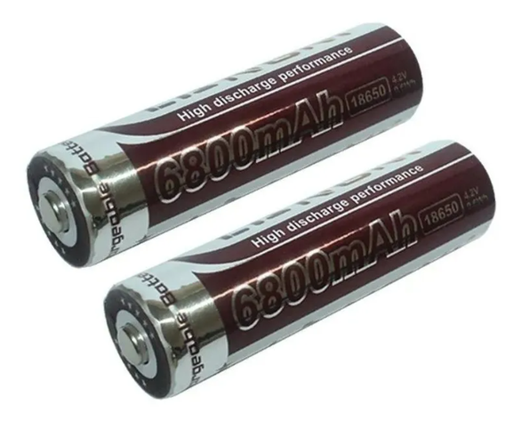 Baterias 18650 Recargables 4.2v 6800mah Para Linterna Led-1