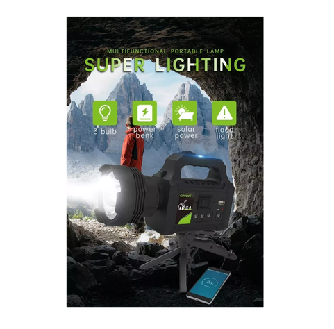 Kit Solar Emergencia Linterna Camping 220v Usb 3 Ampolletas-4