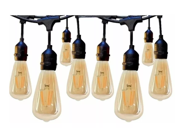 Pack X10 Ampolletas Filamento Led Edison 8w Retro Vintage-3