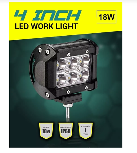 X2 Barra Focos Neblineros Led 18w Blanco Expansion Auto Moto-4