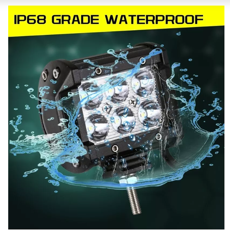 X2 Barra Focos Neblineros Led 18w Blanco Expansion Auto Moto-6