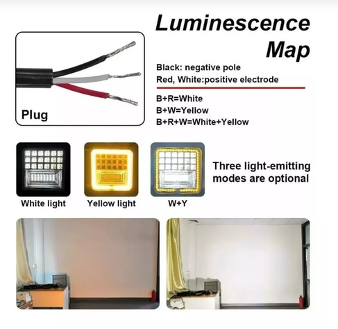 Luces Foco Neblinero Led 126w Ojo Angel Auto Moto Camion-1