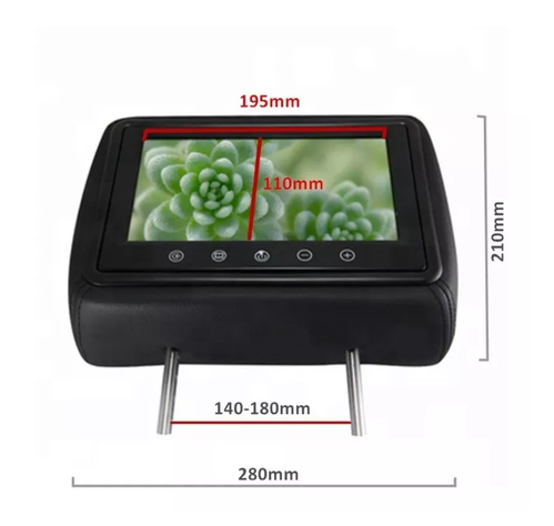 Par Monitor Coche Universal 9 Auto Reposacabezas Mp5 Video-2