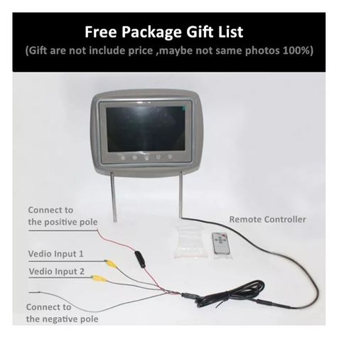 Par Monitor Coche Universal 9 Auto Reposacabezas Mp5 Video-3