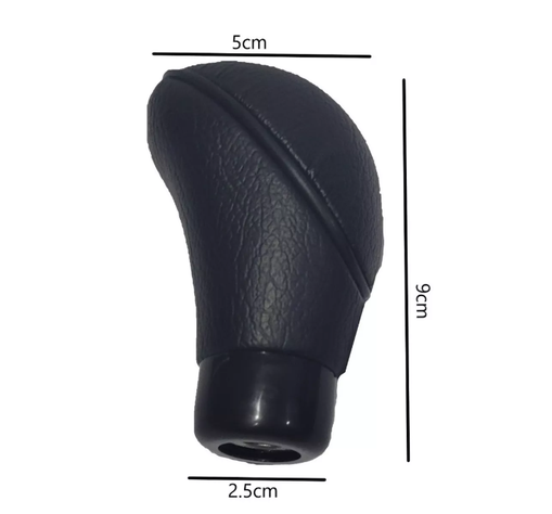 Pomo De Palanca De Cambio Auto Universal Abs Cuero-1