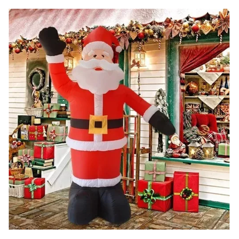 Inflable Navidad Viejito Pascuero Led Adorno 240cm Santa-3