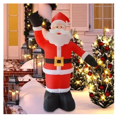 Inflable Navidad Viejito Pascuero Led Adorno 240cm Santa-2