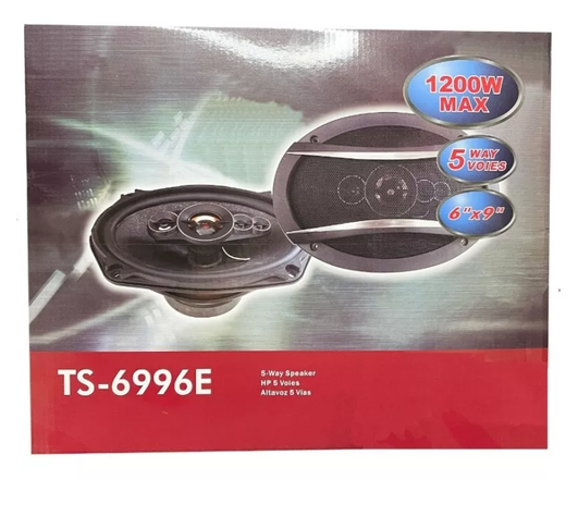 Kit 2 Parlantes Auto 6x9 Ovalados 1200w Coaxial 5 Vías Hifi-4