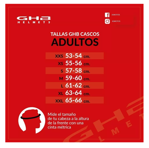 Casco Motocross Multipropósito Enduro Ghb Rojo Azul Matte-2