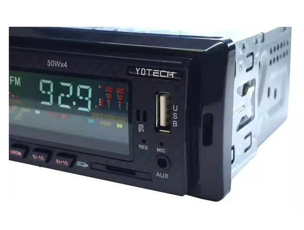 Radio De Auto 1 Din Bluetooth Usb Mp3 Microsd Aux Fm 60wx4-4