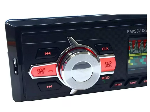 Radio De Auto 1 Din Bluetooth Usb Mp3 Microsd Aux Fm 60wx4-6