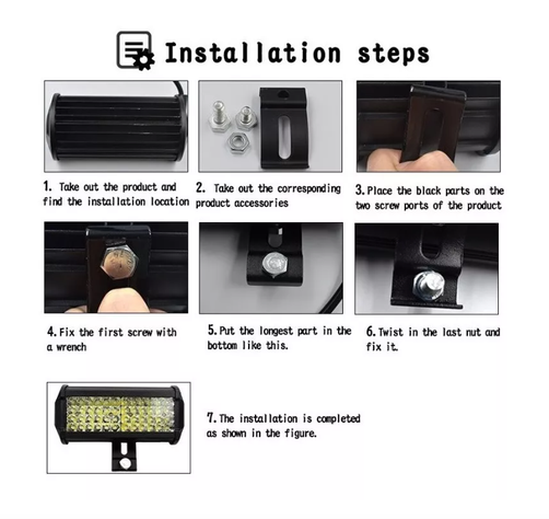 X2 Barra Foco Neblineros Led 144w Blanco Expansion Auto Moto-7
