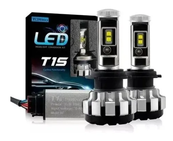 Par Kit Ampolletas Turbo Led H7 T1s Chip Canbus-0